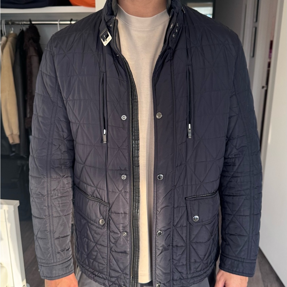 Pedro del Hierro Quilted Jacket - Blue